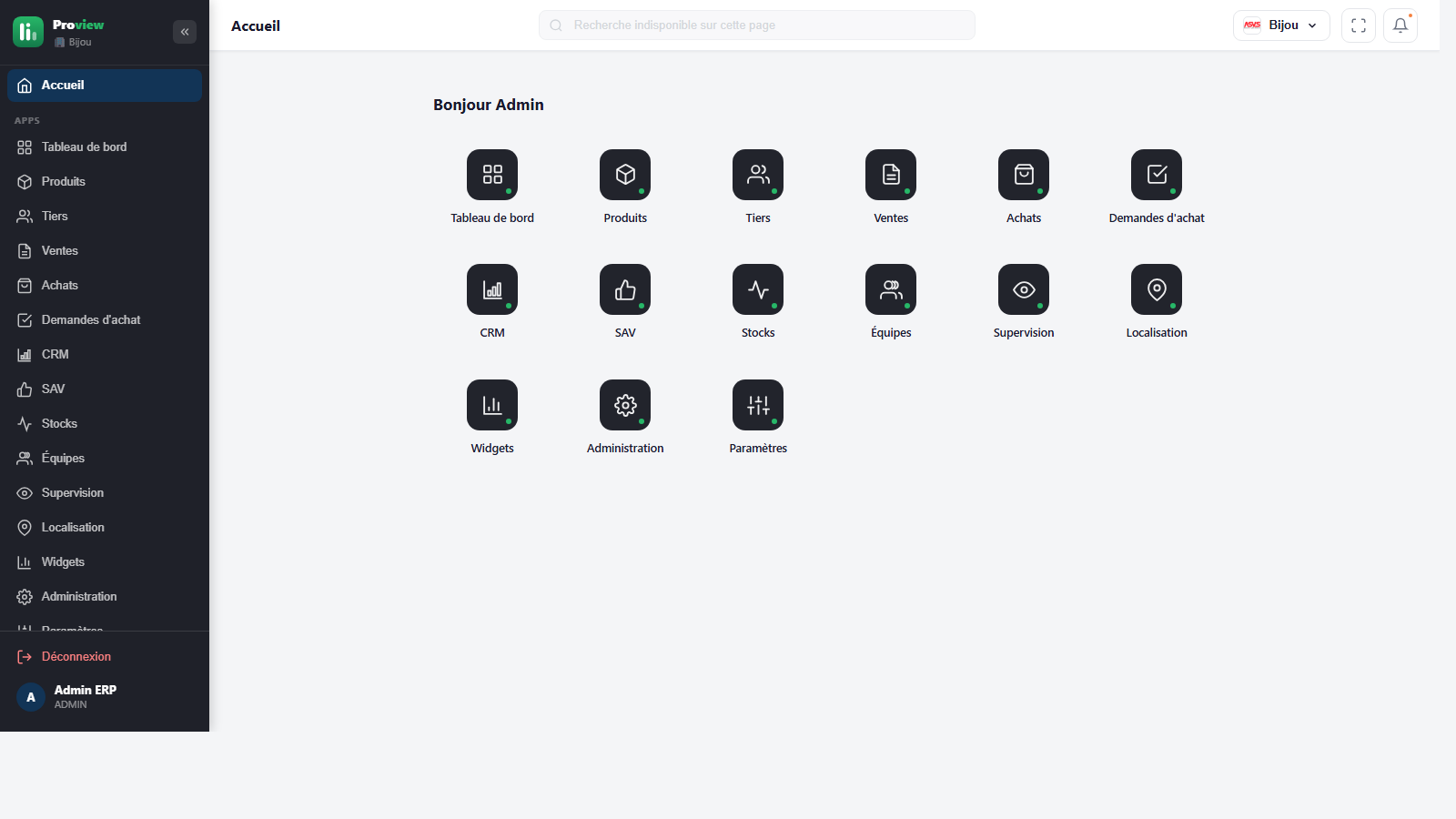 Proview — lanceur d'apps